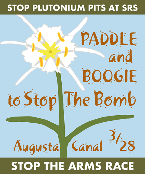 Paddle and Boogie to Stop The Bomb March 28, 2026, Augusta Canal